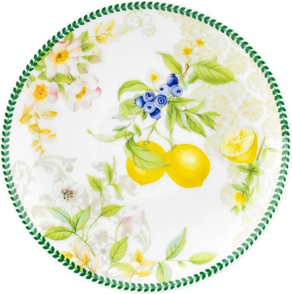 Изображение товара Набор для чая/кофе Elan Gallery Лимоны / 420760 (12шт, New Bone China)