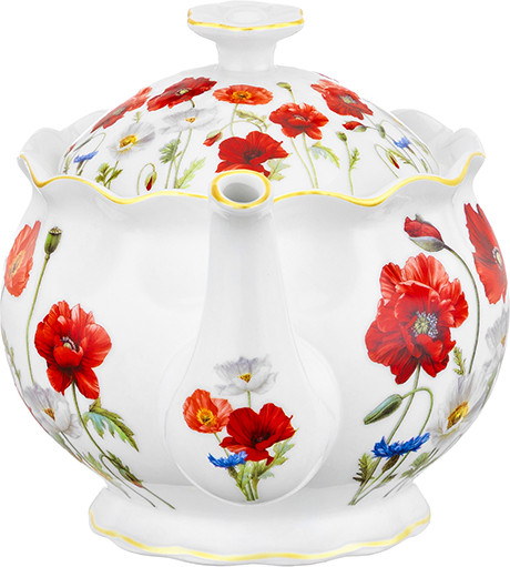 Изображение товара Заварочный чайник Elan Gallery Маки / 420740 (New Bone China)