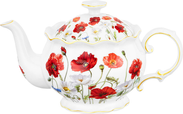 Изображение товара Заварочный чайник Elan Gallery Маки / 420740 (New Bone China)