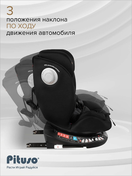 Изображение товара Автокресло Pituso Roys+ / G406 (черный)