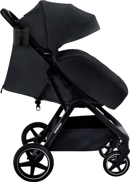 Изображение товара Детская прогулочная коляска Pituso Camino + чехол на ножки / Q-5 (черный)