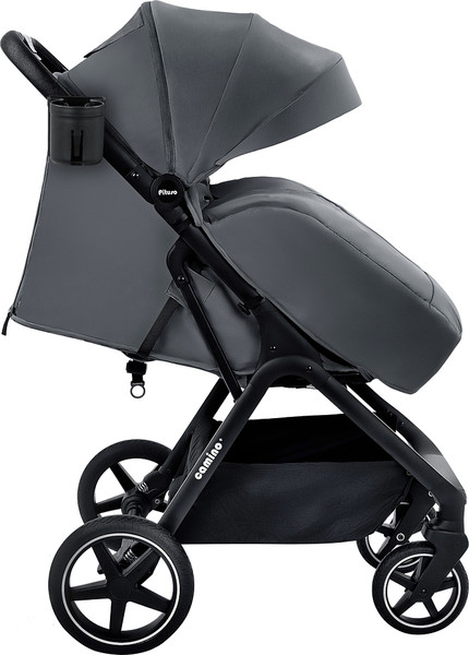 Изображение товара Детская прогулочная коляска Pituso Camino + чехол на ножки / Q-5 (графит)