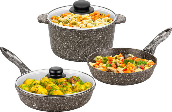 Изображение товара Набор кухонной посуды Elan Gallery 120308+3 (коричневый опал)