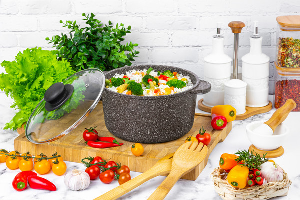 Изображение товара Набор кухонной посуды Elan Gallery 120310+3 (коричневый опал)