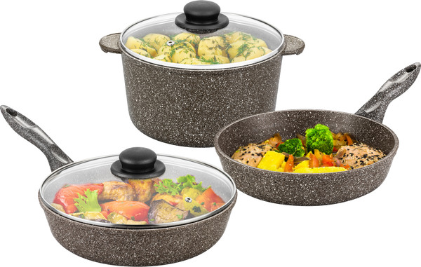 Изображение товара Набор кухонной посуды Elan Gallery 120310+3 (коричневый опал)