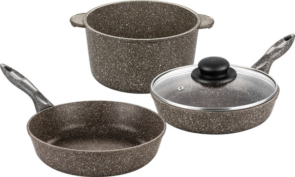 Изображение товара Набор кухонной посуды Elan Gallery 120310+3 (коричневый опал)