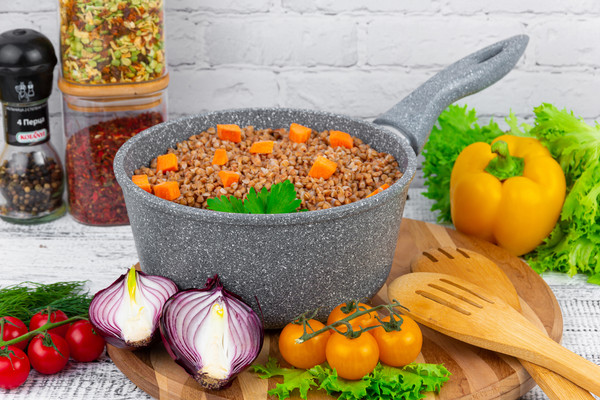 Изображение товара Набор кухонной посуды Elan Gallery 120558+4 (серый мрамор)