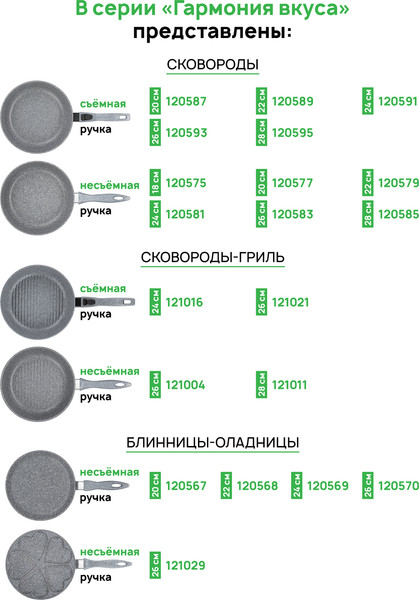 Изображение товара Набор кухонной посуды Elan Gallery 120560+4 (серый мрамор)