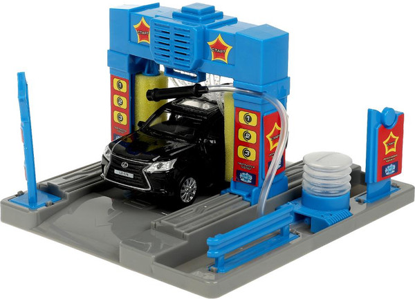 Изображение товара Автосервис игрушечный Технопарк Автомойка / WASHSET-17PLWAT-LX