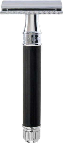 Изображение товара Бритвенный станок Edwin Jagger DE86RC14BL (хром/черный)