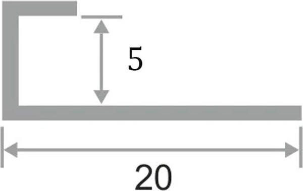 Изображение товара Профиль декоративный Profiling Алюминиевый под стекло 5мм (2.7м, серебристый глянец)