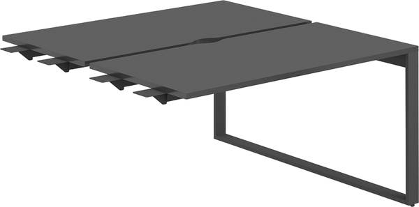 Изображение товара Комплект столов модульных Norden 160х143.8х75 / AG.156.AN.V.72.AN (антрацит/антрацит)