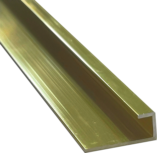 Изображение товара Профиль декоративный Profiling Алюминиевый под стекло 5мм (2.7м, золото глянец)