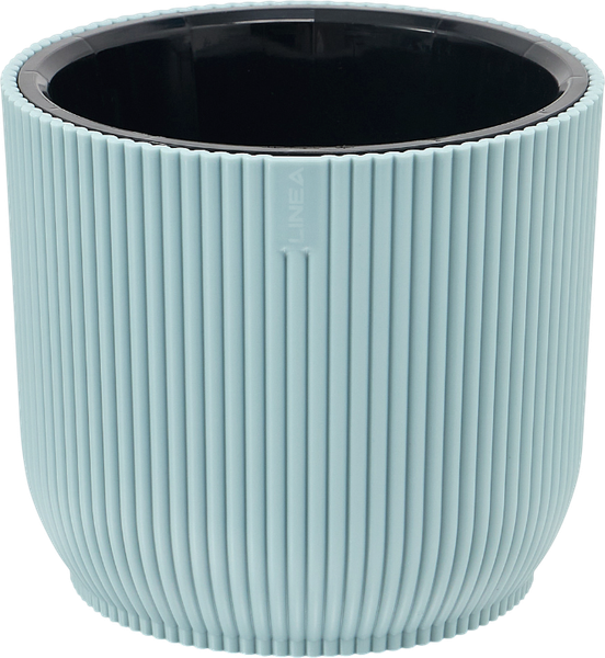 Изображение товара Кашпо Эльфпласт Linea EP656 (1.1л, серо-голубой)