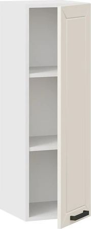 Изображение товара Шкаф навесной для кухни ТриЯ Лорас 1ВВ3 с одной дверью (белый/холст брюле)