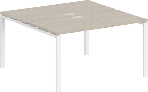 Изображение товара Комплект письменных столов Norden 160х123.8х75 / SG.243.OD.63.WH (белый/дуб темный)