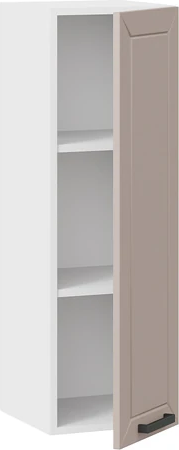 Изображение товара Шкаф навесной для кухни ТриЯ Лорас 1ВВ3 с одной дверью (белый/холст латте)