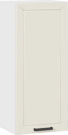 Изображение товара Шкаф навесной для кухни ТриЯ Лорас 1ВВ4 с одной дверью (белый/холст брюле)