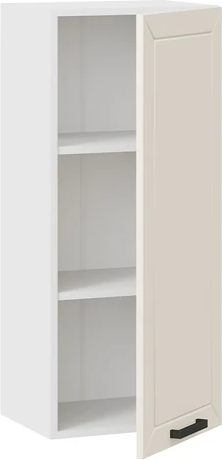 Изображение товара Шкаф навесной для кухни ТриЯ Лорас 1ВВ4 с одной дверью (белый/холст брюле)