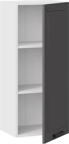 Изображение товара Шкаф навесной для кухни ТриЯ Лорас 1ВВ4 с одной дверью (белый/холст вулкан)