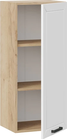 Изображение товара Шкаф навесной для кухни ТриЯ Лорас 1ВВ4 с одной дверью (дуб крафт золотой/холст белый)