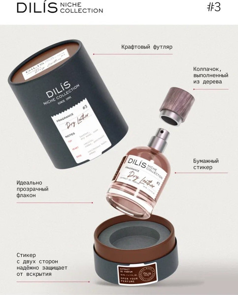 Изображение товара Духи Dilis Parfum Niche Collection Dry Leather (50мл)