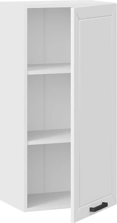 Изображение товара Шкаф навесной для кухни ТриЯ Лорас 1ВВ45 с одной дверью (белый/холст белый)
