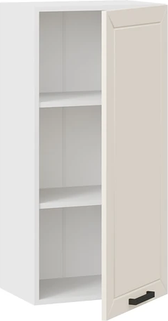 Изображение товара Шкаф навесной для кухни ТриЯ Лорас 1ВВ45 с одной дверью (белый/холст брюле)