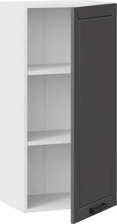 Изображение товара Шкаф навесной для кухни ТриЯ Лорас 1ВВ45 с одной дверью (белый/холст вулкан)