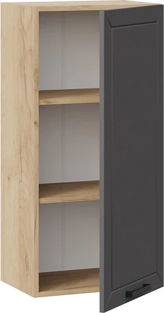 Изображение товара Шкаф навесной для кухни ТриЯ Лорас 1ВВ45 с одной дверью (дуб крафт золотой/холст вулкан)