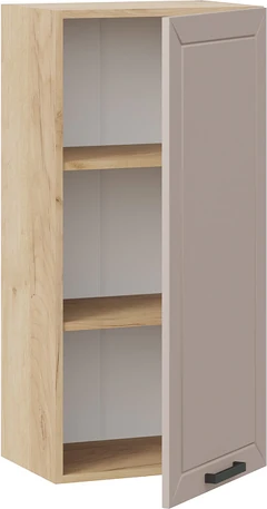 Изображение товара Шкаф навесной для кухни ТриЯ Лорас 1ВВ45 с одной дверью (дуб крафт золотой/холст латте)