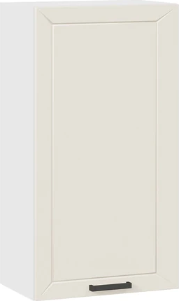 Изображение товара Шкаф навесной для кухни ТриЯ Лорас 1ВВ5 с одной дверью (белый/холст брюле)