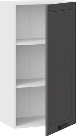 Изображение товара Шкаф навесной для кухни ТриЯ Лорас 1ВВ5 с одной дверью (белый/холст вулкан)