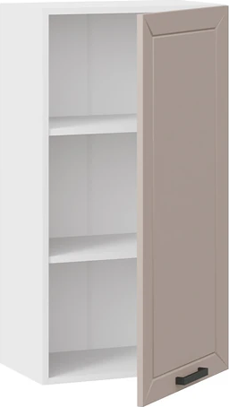 Изображение товара Шкаф навесной для кухни ТриЯ Лорас 1ВВ5 с одной дверью (белый/холст латте)