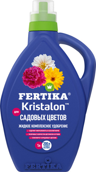 Изображение товара Удобрение Fertika Кристалон для Садовых цветов (1л)
