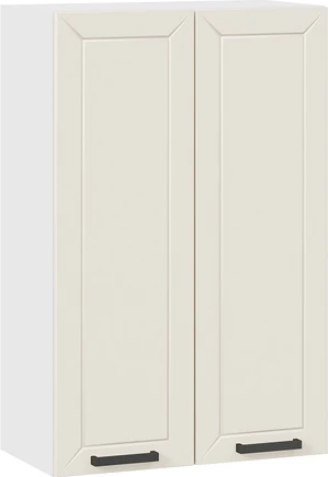 Изображение товара Шкаф навесной для кухни ТриЯ Лорас 1ВВ6 с двумя дверями (белый/холст брюле)