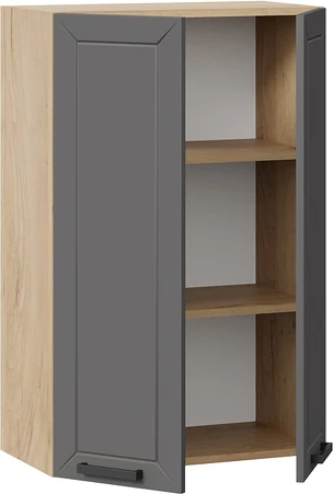 Изображение товара Шкаф навесной для кухни ТриЯ Лорас 1ВВ6 с двумя дверями (дуб крафт золотой/холст вулкан)