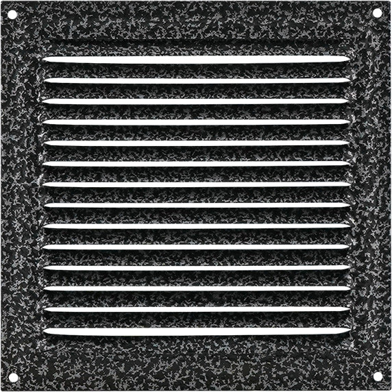 Изображение товара Решетка вентиляционная Нора-М 150x150 с сеткой / 19390 (кожа, серебро)