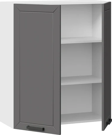 Изображение товара Шкаф навесной для кухни ТриЯ Лорас 1ВВ8 с двумя дверями (белый/холст вулкан)