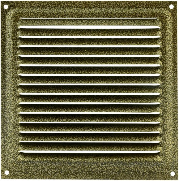 Изображение товара Решетка вентиляционная Нора-М 150x150 с сеткой / 2178 (старая бронза)
