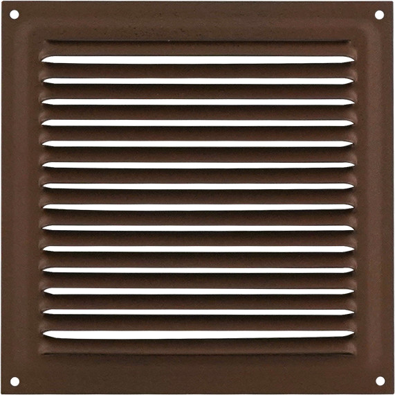 Изображение товара Решетка вентиляционная Нора-М 150x150 с сеткой / 19393 (шоколадный бархат)