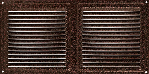 Изображение товара Решетка вентиляционная Нора-М 150x300 с сеткой / 19406 (кожа, медь)