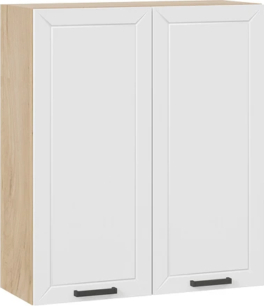 Изображение товара Шкаф навесной для кухни ТриЯ Лорас 1ВВ8 с двумя дверями (дуб крафт золотой/холст белый)