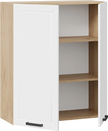 Изображение товара Шкаф навесной для кухни ТриЯ Лорас 1ВВ8 с двумя дверями (дуб крафт золотой/холст белый)