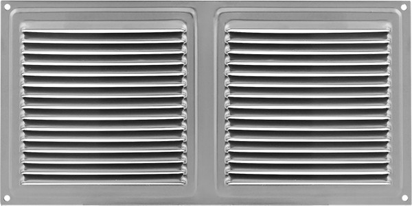 Изображение товара Решетка вентиляционная Нора-М 150x300 с сеткой / 19333 (хром)