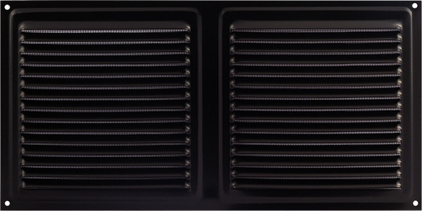 Изображение товара Решетка вентиляционная Нора-М 150x300 с сеткой / 18328 (черный)