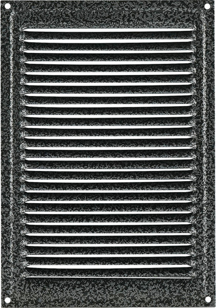 Изображение товара Решетка вентиляционная Нора-М 160x230 с сеткой / 19395 (кожа, серебро)