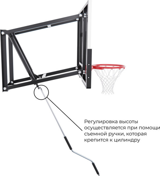 Изображение товара Баскетбольный щит DFC PC2.5MM120