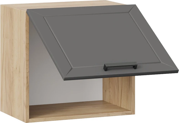 Изображение товара Шкаф навесной для кухни ТриЯ Лорас 1ВВ5Г с одной откидной дверью (дуб крафт золотой/холст вулкан)