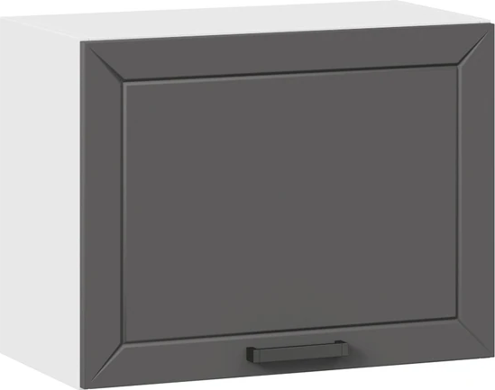 Изображение товара Шкаф навесной для кухни ТриЯ Лорас 1ВВ6Г с одной откидной дверью (белый/холст вулкан)